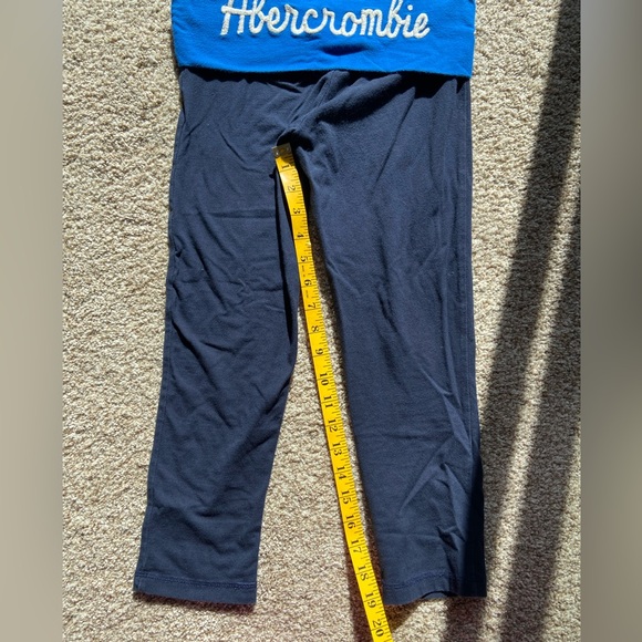 Abercrombie Fold Over Waist Crop Leggings y2k - Picture 3 of 4
